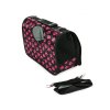 FURGO XL černo-růžová taška pro bezpečné cestování mazlíčků