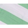 Stylové proužkované povlečení STRIPES bílo-zelené z bavlny