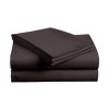 Bavlněné prostěradlo LUX 200x220 cm tmavě hnědé – extra jemné a prodyšné