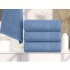 Handtuch CLARYSSE ELEGANCE 60x110 cm blau mit Bordüre, 100% Baumwolle