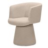Béžové křeslo YATO s otočnou základnou a měkkým čalouněním