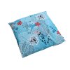 Stylový modrý polštář FLORILO 45x45 cm s barevnými květy