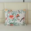 Stylový povlak na polštář PETALIA 70x90 cm barevný s ptáčky a květy