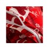 Veselé vánoční povlečení VELVET CHRISTMAS červené z mikrovlákna