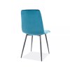 Stylová sametová židle MILA tyrkysová do jídelny i kuchyně