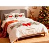 3D Baumwoll-Bettwäsche WISH YOU HAPPY HOLIDAYS creme, 100% Baumwolle