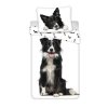 3D povlečení BORDER COLLIE bílé z bavlny pro milovníky psů