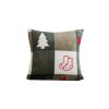 Mikroplyšový povlak CHRISTMAS SOCKS 45x45 se stromečkem a ponožkami