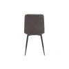 Dunkelgrauer Esszimmerstuhl ALAN B mit schwarzen Beinen