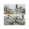 Stylové polohovací křeslo LAZY SOFA, šedé – komfortní a elegantní
