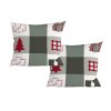 Set aus 2 Stk. dekorativen Kissenbezügen CHRISTMAS SOCKS 45x45 cm, grün