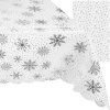 Weihnachtliche Tischdecke SILVER STAR 140x220 cm, weiß