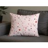 Stylové srdíčkové povlaky LOVITA 40x60 cm v růžové barvě