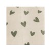 Mikroplyšové povlečení HEARTINO krémové s něžným motivem
