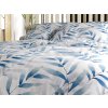 Bettwäsche aus Mikrofaser KOVENDI blau-weiß
