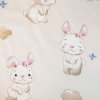 Baumwoll-Bettwäsche für das Babybett BUNNY STAR beige