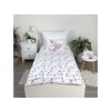 Baumwoll-Bettwäsche für Babybett BUNNY SWEET weiß