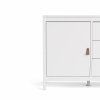 Weißes Sideboard SALOMO mit 3 Schubladen
