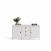 Weißes Sideboard SALOMO mit 3 Schubladen