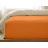 Oranžové jersey prostěradlo s lycrou 180x200 cm