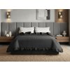 Elegantní Přehoz na postel MONTEGO, černý pro moderní ložnici