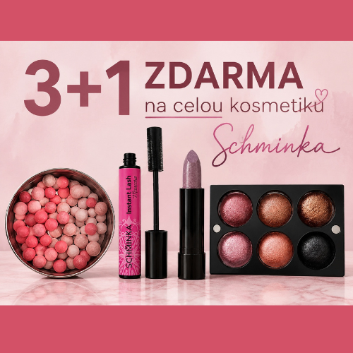 Akce 3+1 zdarma na českou kosmetiku Schminka