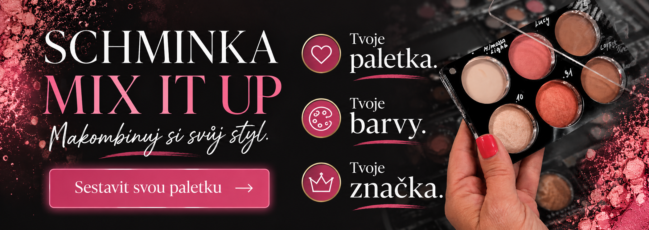Sestav si svou paletku očních stínů