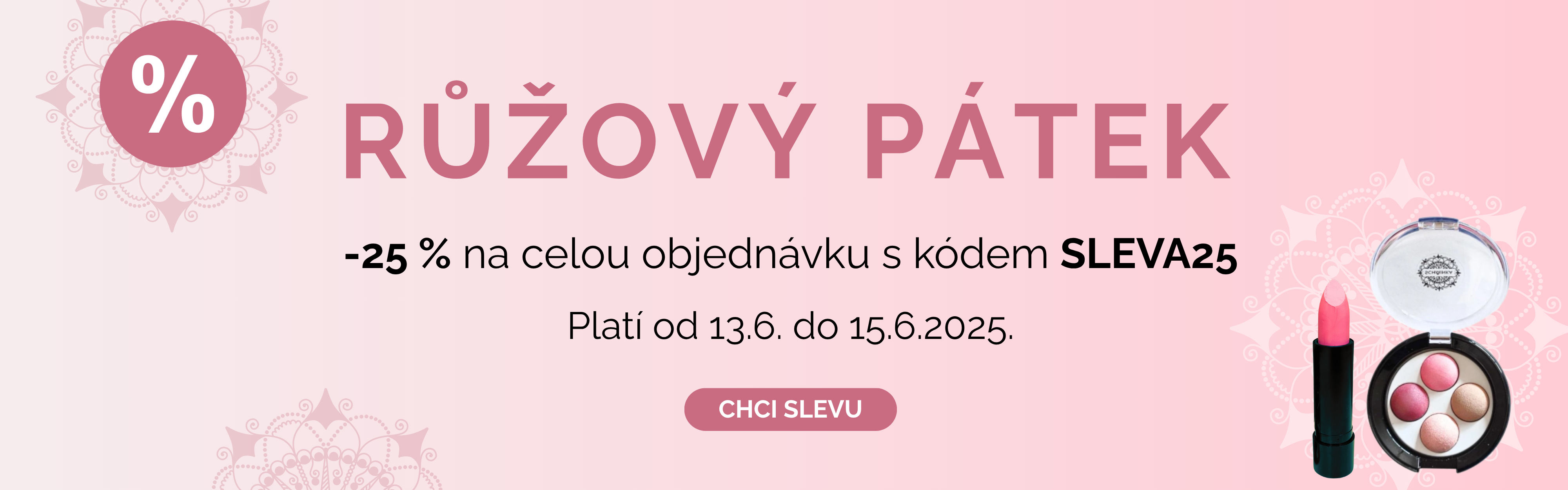 sleva 25% česká kosmetika