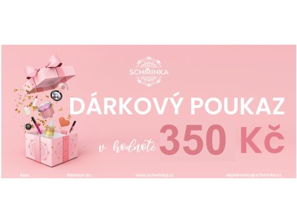 Darkovy poukaz na kosmetiku 350 Kc