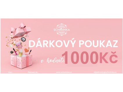 Darkovy poukaz 1000 Kc