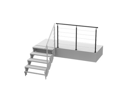 schody asta balustrada antresola 2.4 linka fi4mm