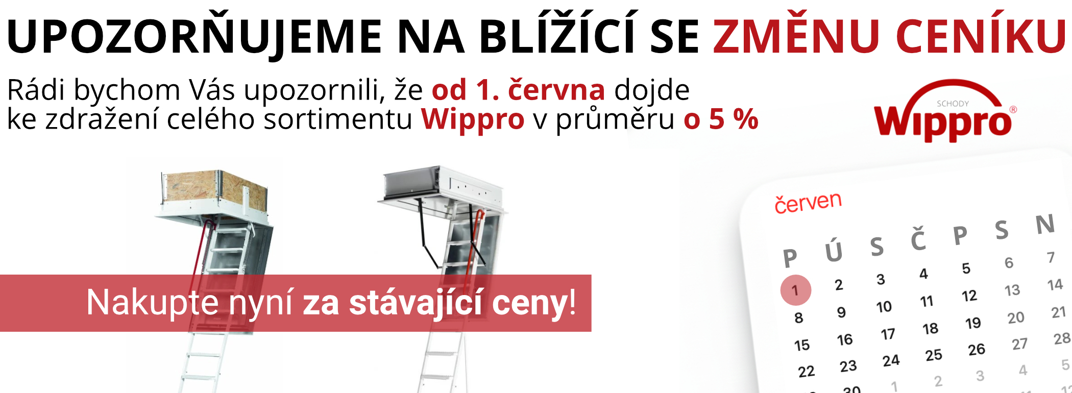 Upozorňujeme na zdražení cen sortimentu Wippro!