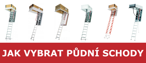 Základné delenie podkrovných schodov