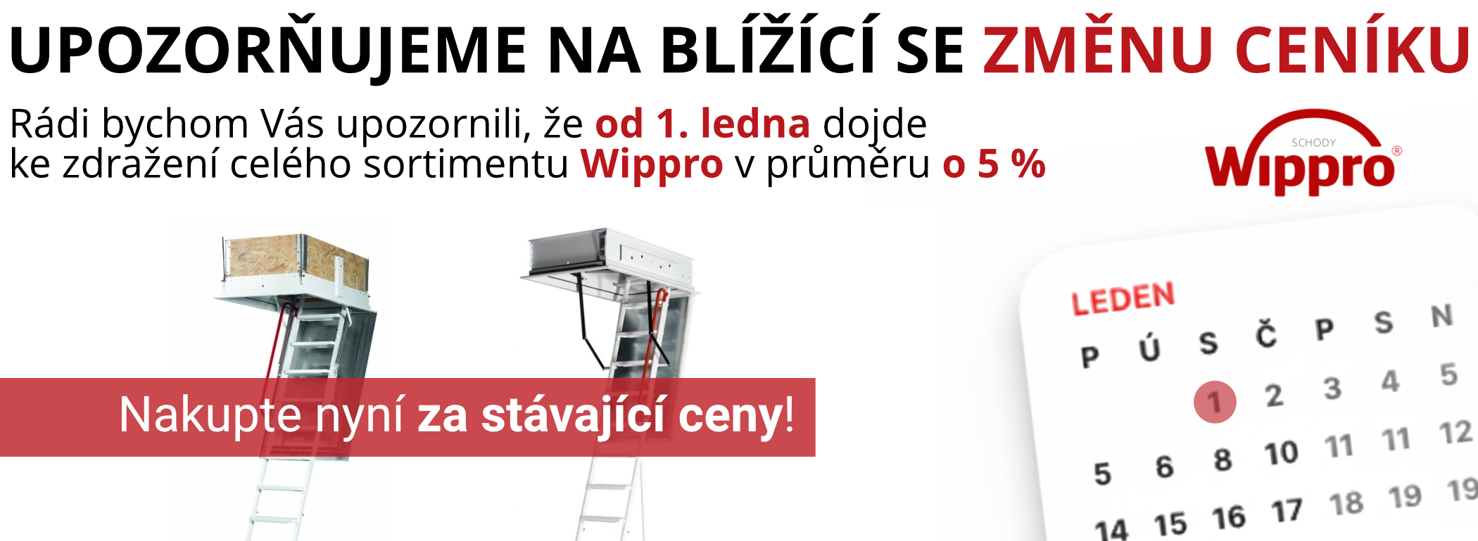 Upozorňujeme na zdražení cen sortimentu Wippro!