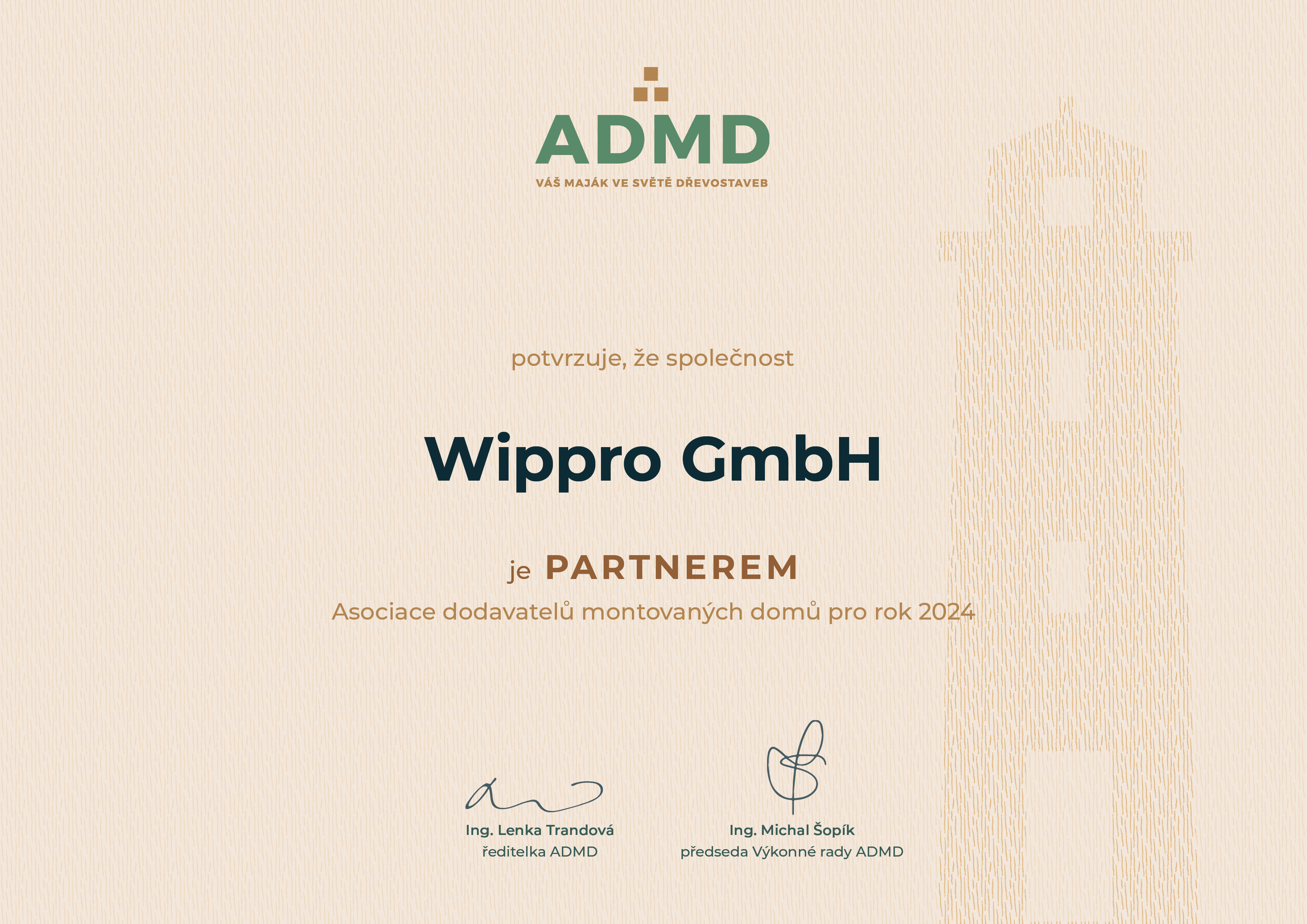 cerifikát ADMD pro půdní schody wippro