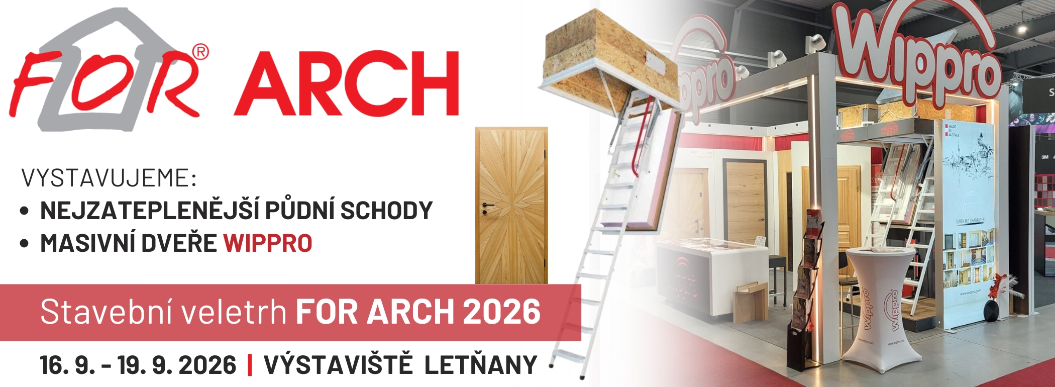 Zveme vás na veletrh ForArch 2026 do pražských Letňan a máme pro vás vstupenku na veletrh ForArch 2026 ZCELA ZDARMA!