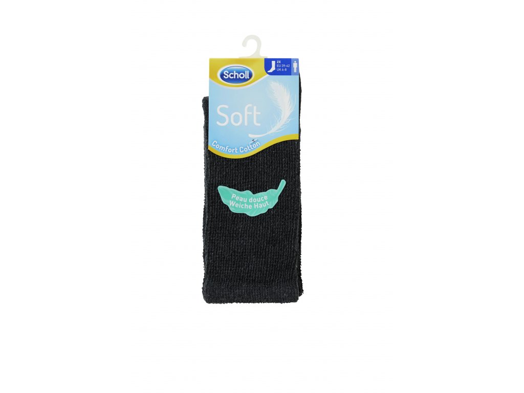 SCHOLL Ponožky pánské Soft antracitové  2 - pack (Velikost M(39-42))