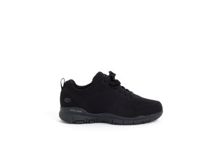 Scholl JUMP LACES Knittext-U Black  - zdravotní pracovní boty barva černá (Velikost 38)