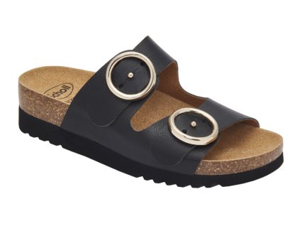 Scholl MALIBU - dámské zdravotní pantofle barva černá (Velikost 42)