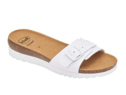 Scholl GINNI - dámské zdravotní pantofle barva bílá (Velikost 38)