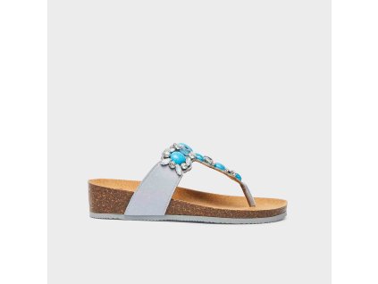 Scholl PALAU FLIP -FLOP dámské zdravotní pantofle barva modrá (Velikost 37)