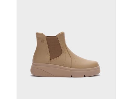 Scholl Zermatt Ankle Boot Elastic barva béžová (Velikost 37)