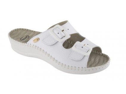Scholl WEEKEND - dámské zdravotní pantofle barva bílá (Velikost 42)