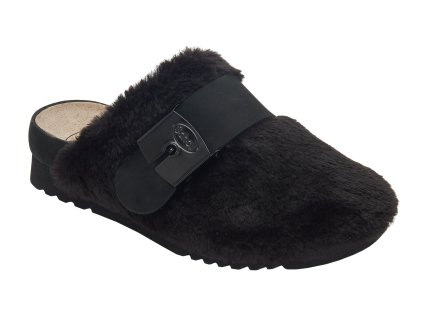 Scholl ALASKA - dámská domácí zdravotní obuv barva černá (Velikost 38)