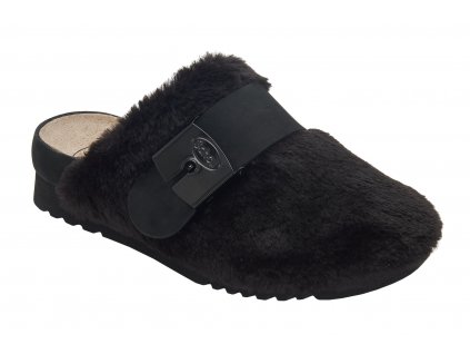 Scholl ALASKA - dámská domácí zdravotní obuv barva černá (Velikost 38)
