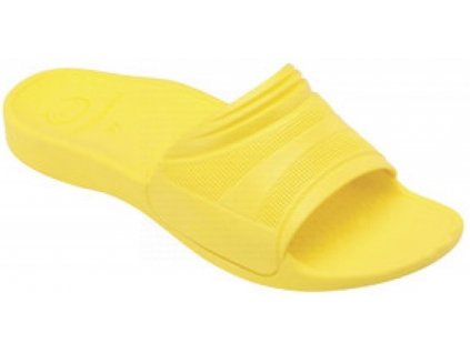 Scholl NEW CANADIAN - dámské zdravotní pantofle barva žlutá (Velikost 35)