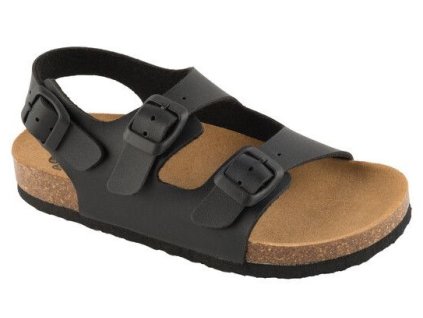 Scholl AIR BAG B/S KID - dětské zdravotní sandále barva černá (Velikost 28)