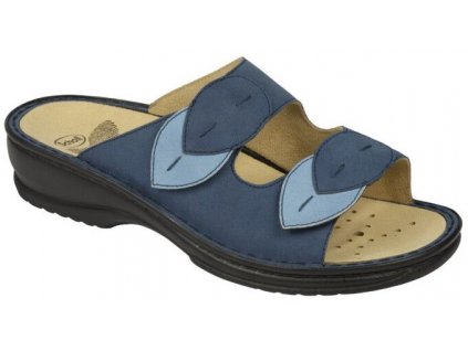 Scholl DAMIETTA - dámské pantofle barva modrá (Velikost 37)