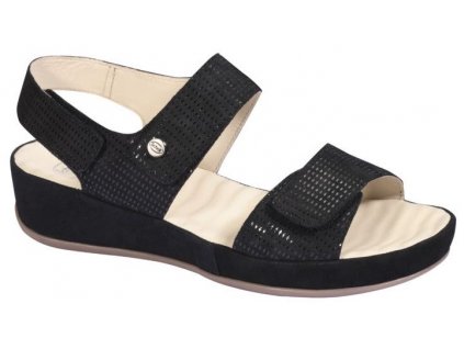 Scholl CHRISTY SAND  -  dámské sandále barva černá (Velikost 37)