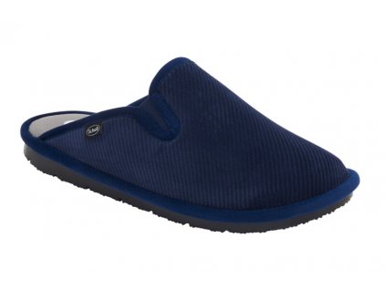Scholl BORIS - zdravotní pánská domácí obuv barva námořnická modř (Velikost 45)